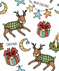 Festive multicolored pattern, backgrounds with cartoon characters