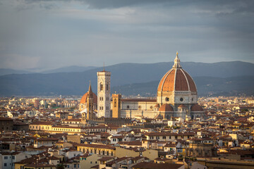 city skyline of Florence, Tuscany, Italy - 691380704
