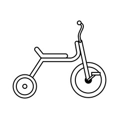 Versatile Tricycle Icon: Sleek and simple design capturing the essence of a tricycle, suitable for logos and various creative uses.