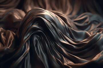 Dark background with textiles. 