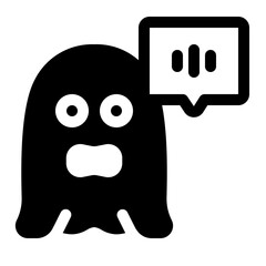 Horror Podcast Glyph Icon