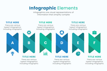 Set of vector infographic design templates for presentations.
