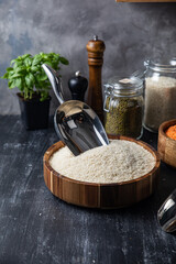 Food containers in the kitchen