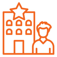 Obraz premium Building Brand Loyalty Icon Style