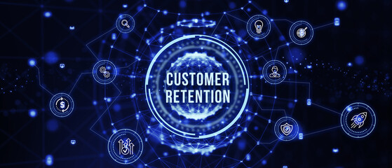 Customer service and care, patron protection, customer personalization. 3d illustration