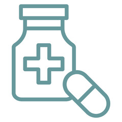 Obraz premium Medical Products Icon Style