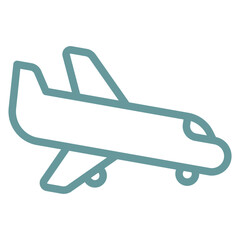 Domestic Flight Icon Style