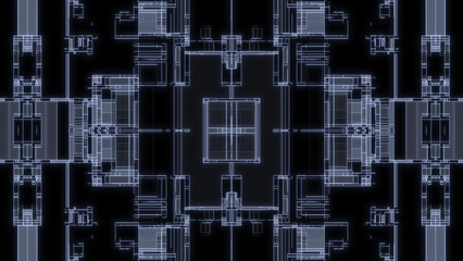 Futuristic interface ui elements. Holographic hud user interface elements