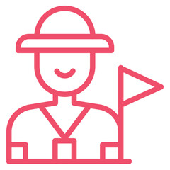 Tour Guide Icon Style