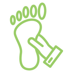Foot Massage Icon Style