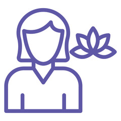 Massage Therapist Icon Style