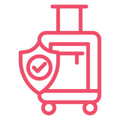 Obraz premium Travel Insurance Icon Style