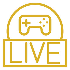 Live Gaming Icon Style