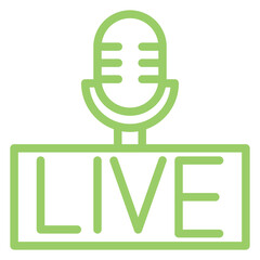 Live Podcast Icon Style