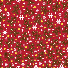 seamless pattern with christmas elements