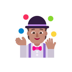 Person Juggling: Medium Skin Tone