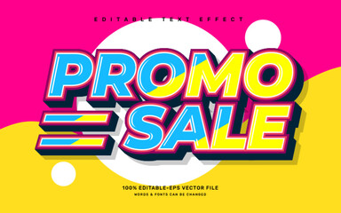 Promo sale editable text effect template