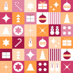 Fototapeta na wymiar Christmas design for wrapping paper