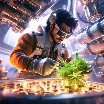 Cannabis in space