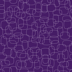 Obraz premium Retro textile design seamless vector pattern. Trendy geometric fashion pattern.