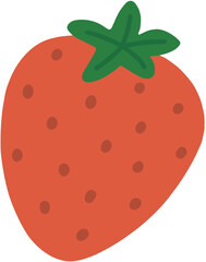 strawberry on white background