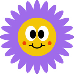 Flower Cartoon Cute Vector Art