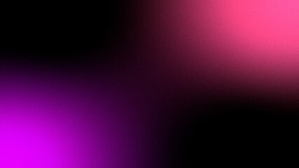 Purple Black Pink gradient grunge noisy backdrop. Dark Banner with grainy texture effect.