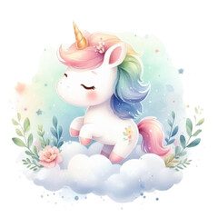unicorn  watercolor