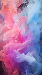 Image that features whimsical and artistic swirls of abstract smoke. Experiment with different shapes and sizes, background image, generative AI