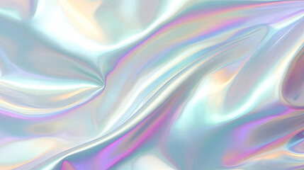 Abstract trendy holographic background. Real texture in pale violet, pink and mint colors with scratches and irregularities