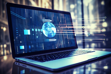 Data science and big data technology. Digital technology, internet network connection, big data, digital marketing IoT internet of things.