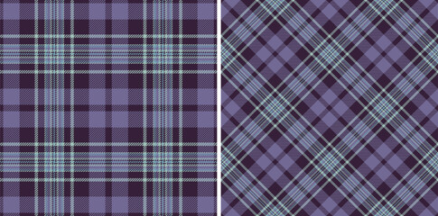 Background texture textile of fabric seamless pattern with a vector plaid check tartan. - obrazy, fototapety, plakaty