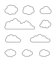 cloud bubble icon