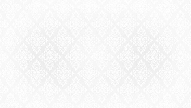 Background pattern white grey flower 4K 60FPS