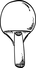ping pong bet handdrawn illustration