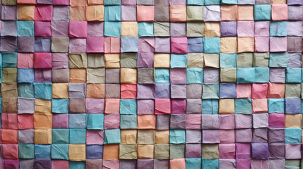 Fototapeta premium Seamless background pattern with squares.ainbow of colorful blocks abstract background. square paint surface