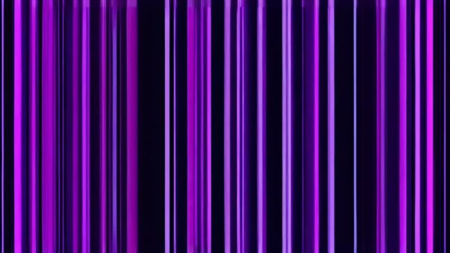 A purple and black striped image with a glitchy effect