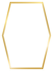 decorative frame , ornament frame , gold frame , line geometric frame , wedding label card png transparent background isolated on white background illustration ready to use