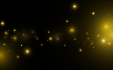Golden luxury bokeh soft light abstract backgrounds, Vector eps 10 illustration bokeh particles, Backgrounds decoration