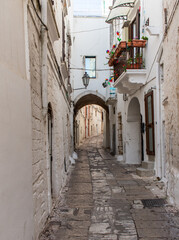 Fototapeta na wymiar Ostuni, Italy - one of the most beautiful villages in South Italy, Ostuni displays a wonderful Old Town with narrow streets and alleys 