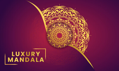 Luxury mandala background with golden arabesque pattern Arabic Islamic east style. Ramadan Style Decorative mandala.