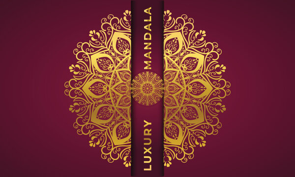 Luxury mandala background with golden arabesque pattern Arabic Islamic east style.