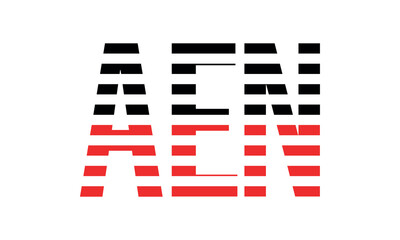 AEN three initial letter iconic line negative space minimal logo design vector template. monogram, abstract, wordmark, business, typography, minimalist, brand, company, flat, modern, unique, simple