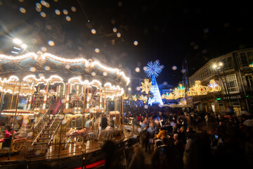 Christmas lights in Vigo during Christmas 2023

