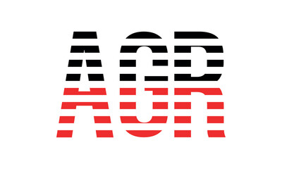 AGR three initial letter iconic line negative space minimal logo design vector template. monogram, abstract, wordmark, business, typography, minimalist, brand, company, flat, modern, unique, simple