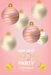 Happy new year 2024 day's poster