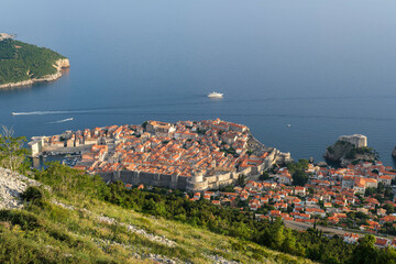 Ville historique de Dubrovnik en Croatie, classée au patrimoine mondial de l'UNESCO. Croatie -...