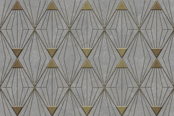 3d decorative geometric structure background pattern, digital ceramic tile, interior wall texture.