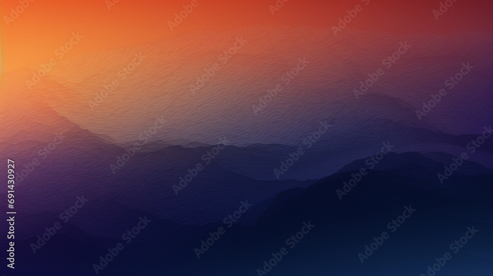 Wall mural blue and orange gradient dark background. powerpoint and webpage landing background.