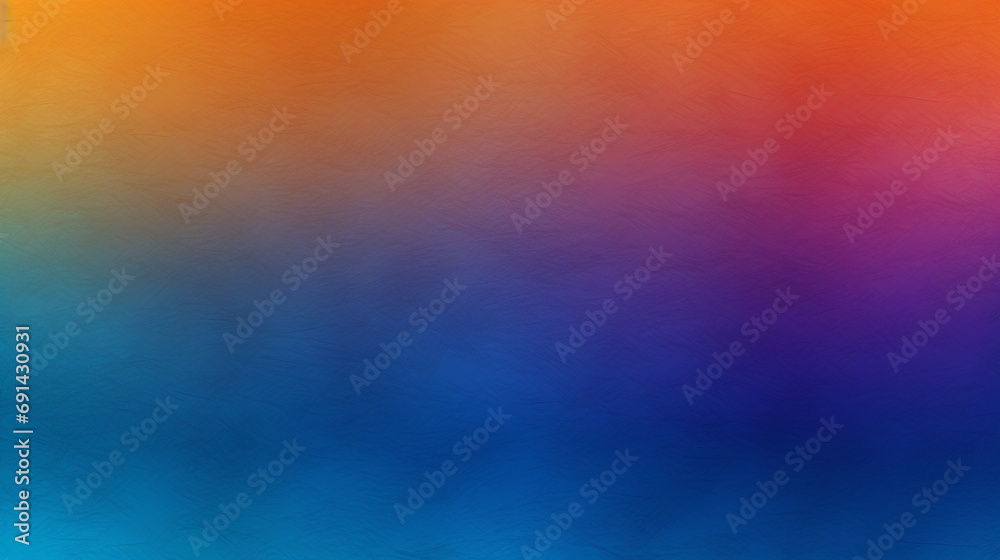 Wall mural blue and orange gradient dark background. powerpoint and webpage landing background.